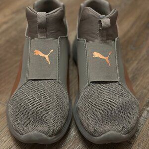 PUMA REBEL MID Women's RARE ROSE GOLD lightweight Slip-on Sneakers Sz 8.5